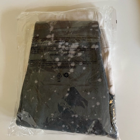 La Detresse Women's Sweatpants - Acid Wash Charcoal - Picture 3 of 6